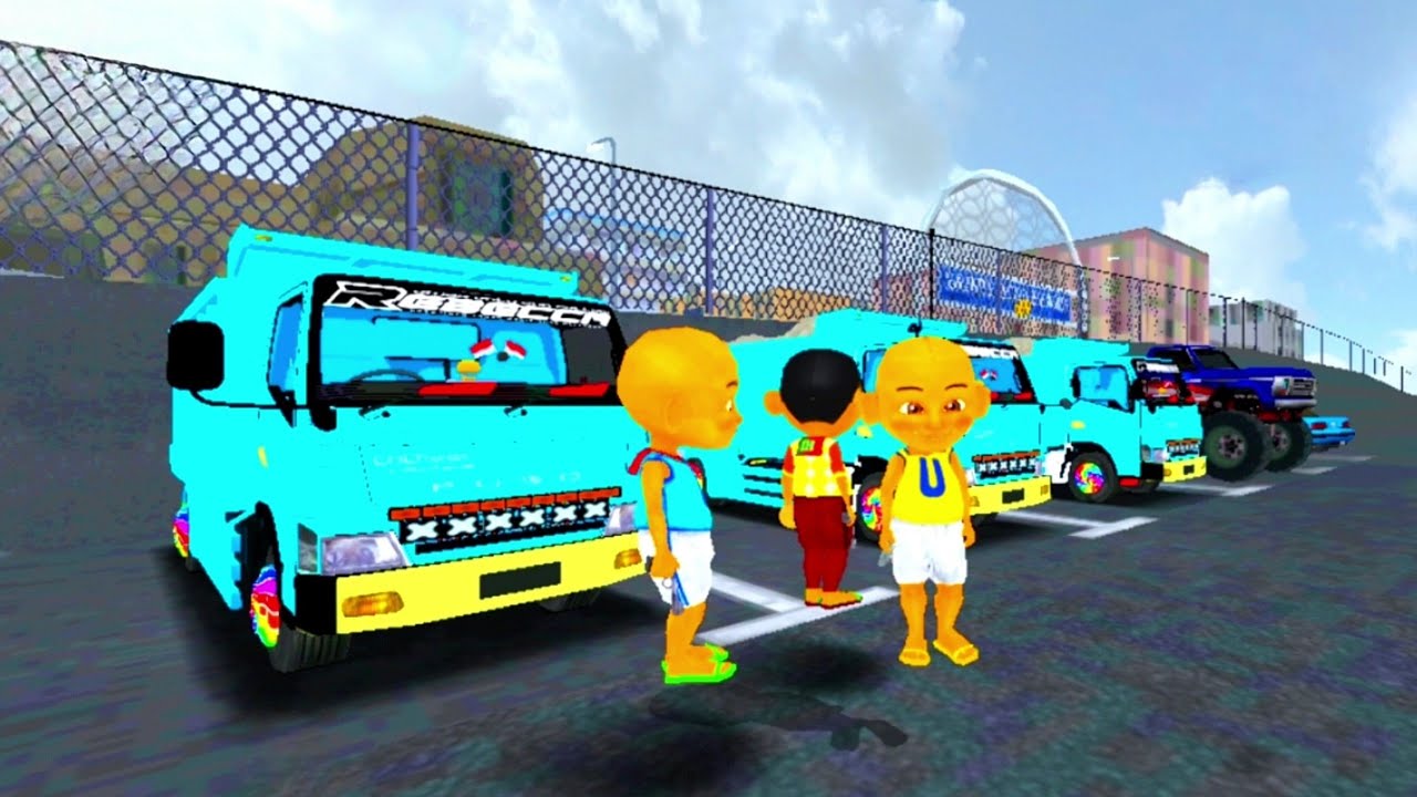 Upin ipin Fizi dan Ehsan Kumpulkan Truk Oleng Biru 🔵😜 upinstori