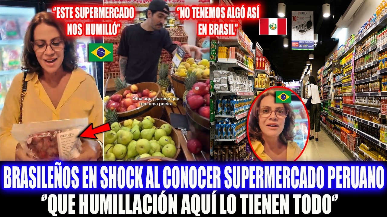 BRASILEÑOS EN SHOCK AL CONOCER SUPERMERCADO PERUANO Y SE SIENTEN HUMILLADOS AL NO TENER ALGO IGUAL!