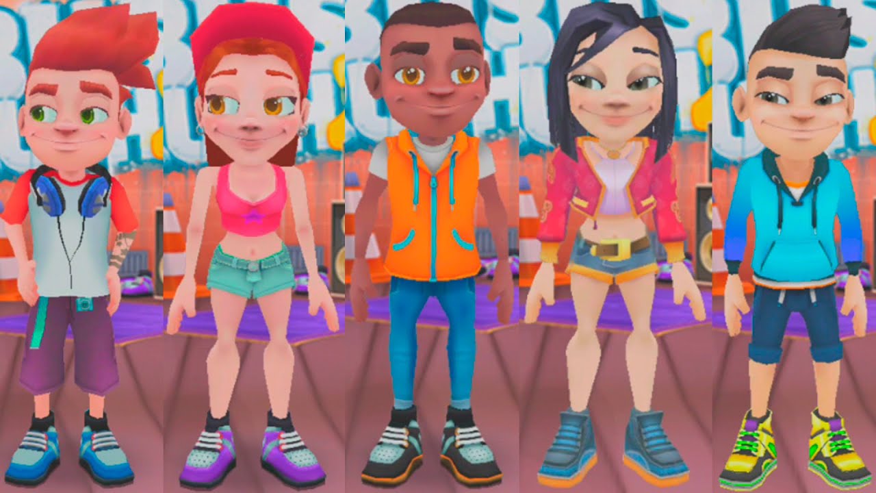 Bus Rush - ALL CHARACTERS - Roy, Katie, Darryl, Ada, Zoey, Shen