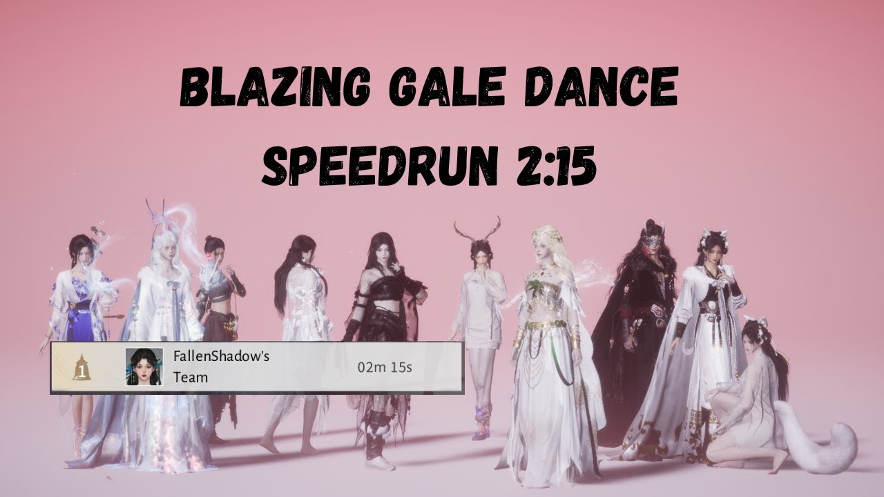 2:15 Blazing Gale Dance Speedrun - Where Winds Meet - Support DPS PoV #wherewindsmeet