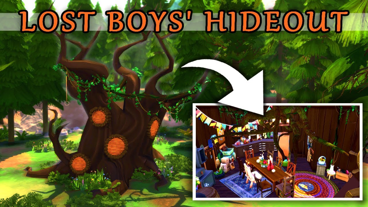 Lost Boys' Hideout | Sims 4 Neverland Series Part 3 | Speed Build | No CC