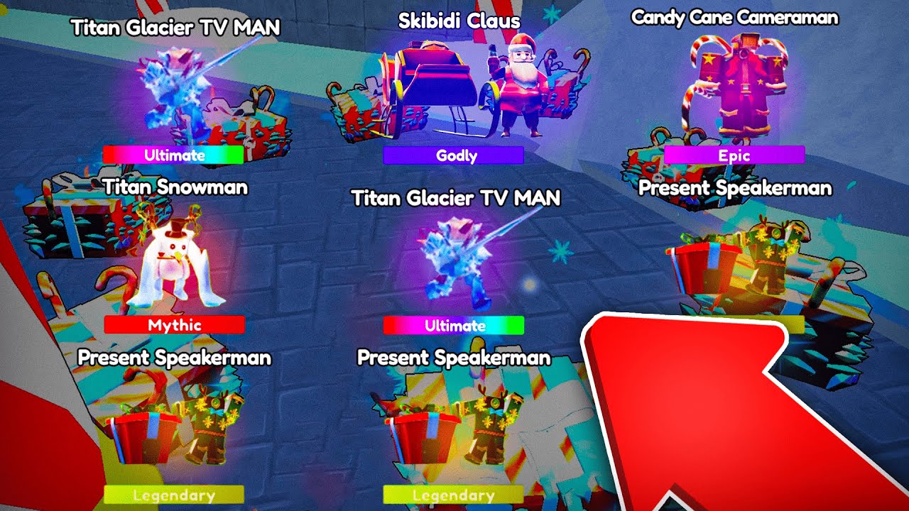 😱0.05% NEW ULTIMATE X2🤑*CURSED* LUCKY CHRISTMAS DAY🎄TITAN GLACIER TV MAN🧊 - Toilet Tower Defense