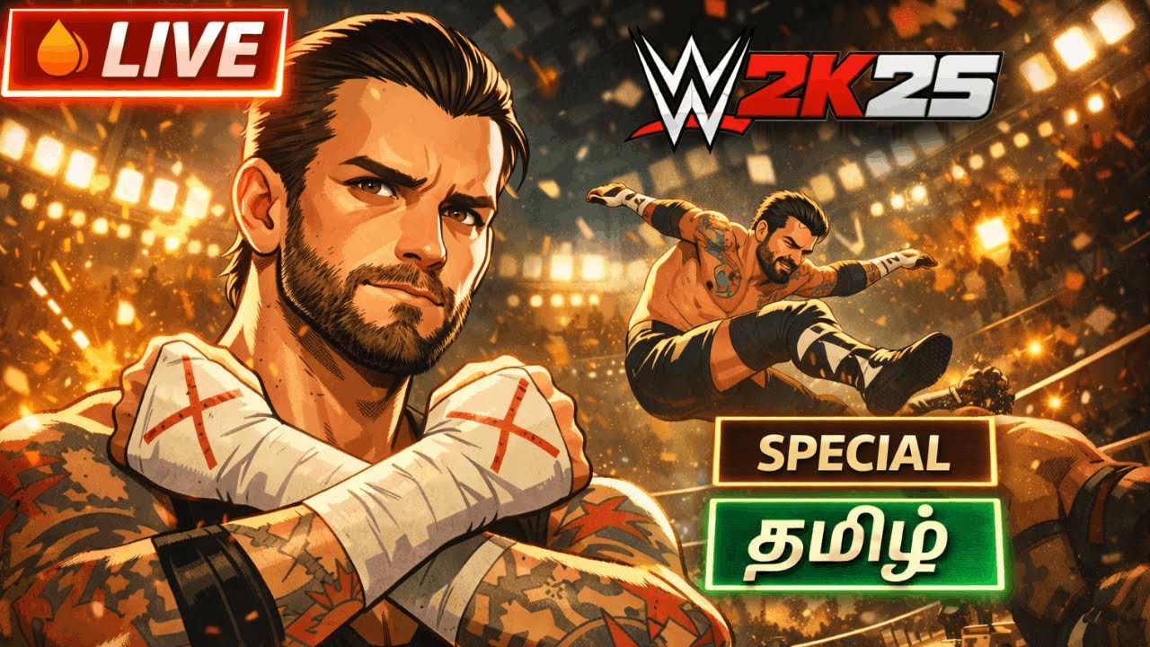 WWE 2K25 CM Punk Special Tamil Gameplay | Best in the World | Commander VKI | CMDVKI