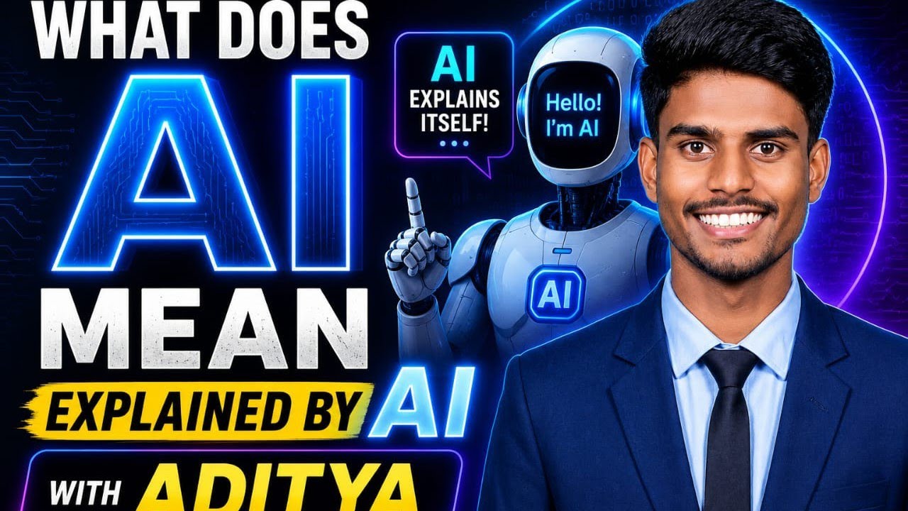 What does AI Mean ?? | Explained by AI WITH ADITYA | #ai #whatisai #artificialintelligence #ai