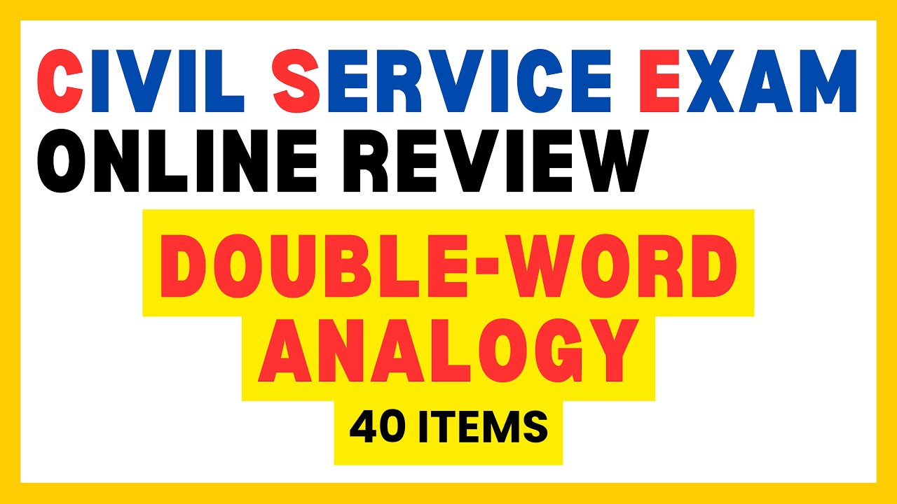 2025 Civil Service Online Reviewer | Double-Word Analogy