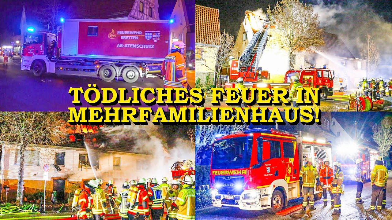 [TÖDLICHES FEUER IN FACHWERKHAUS] - MEHRERE BEWOHNER GERETTET - | FEUERWEHR im GROSSEINSATZ
