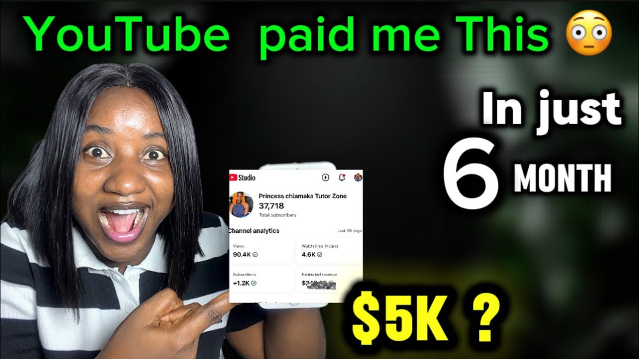 YouTube заплатил мне ЭТО всего за 6 месяцев😳… Я был в шоке💃