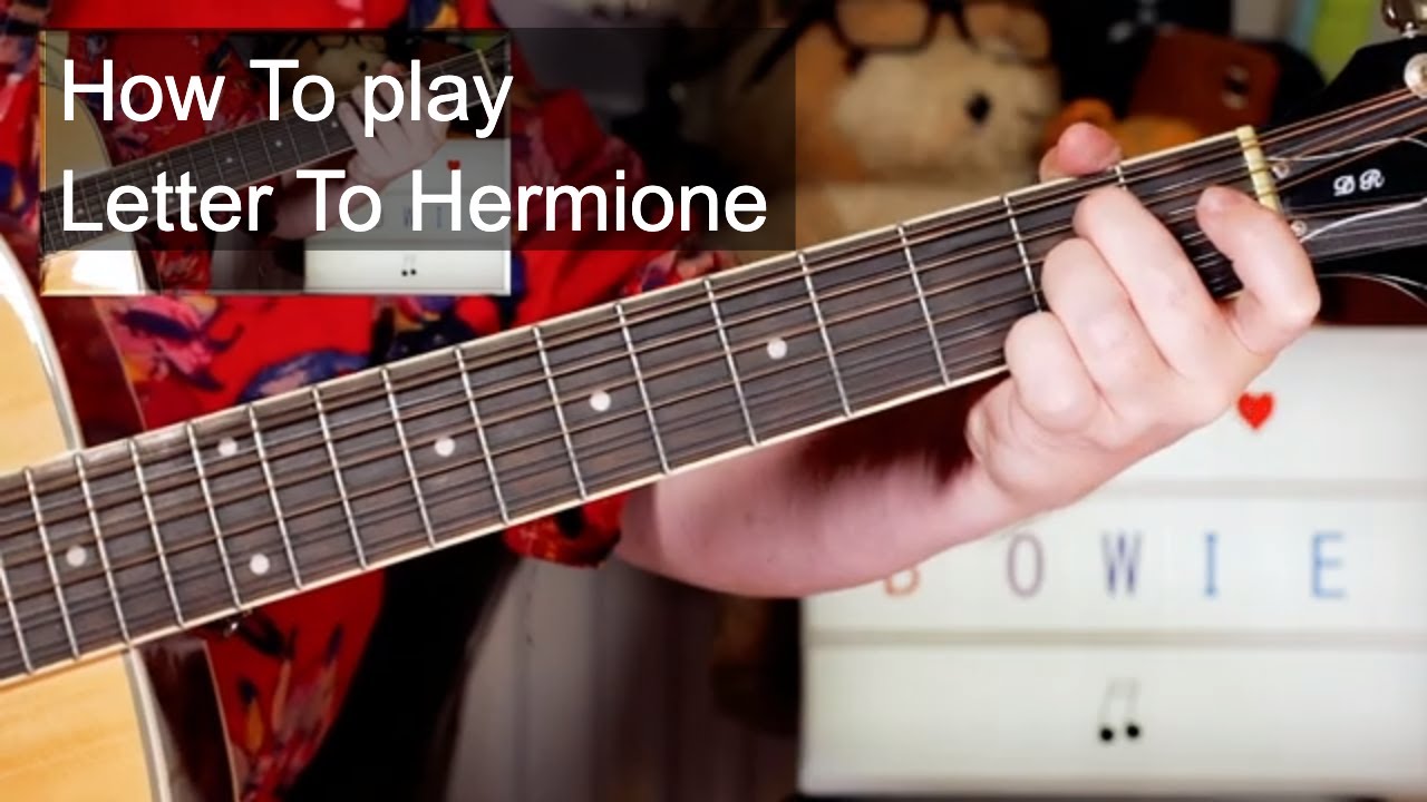 'Letter To Hermione' David Bowie Acoustic Guitar Lesson