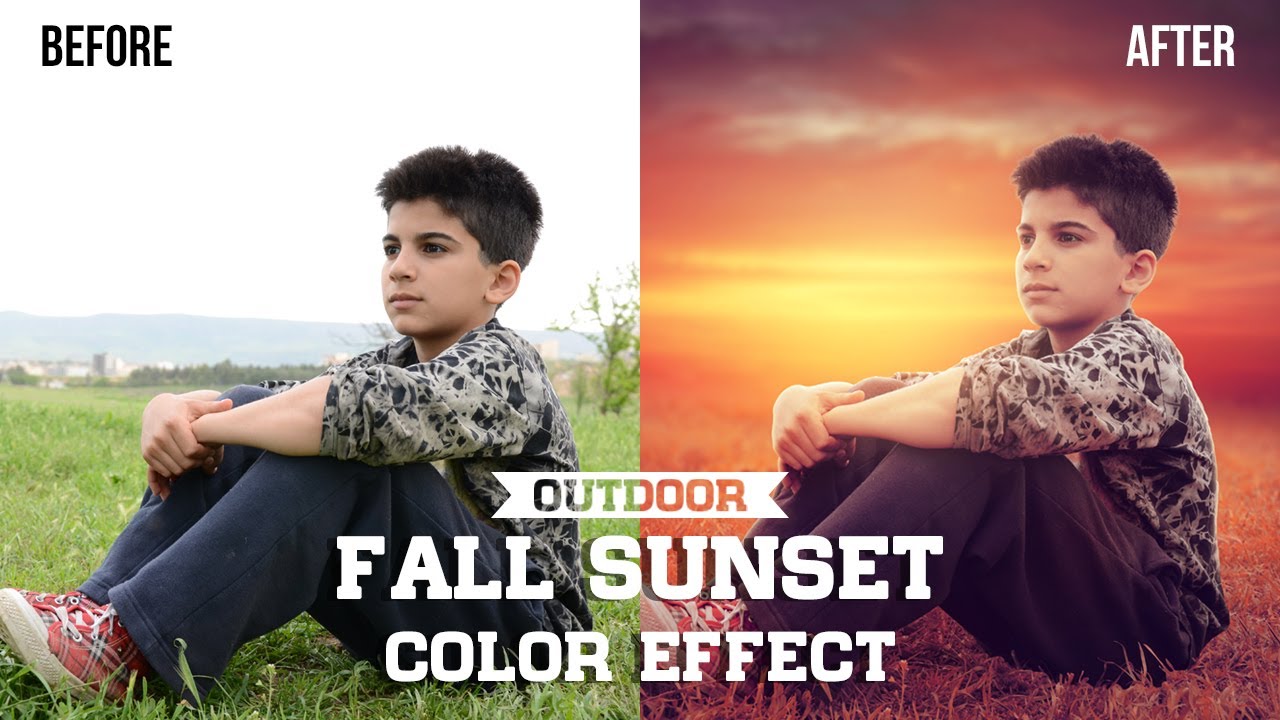 Photoshop CC Tutorial Change Background & Blending | Sunset | Photo Editing