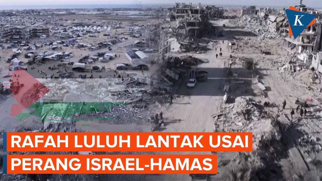 Penampakan Rafah Luluh Lantak Setelah Berbulan-bulan Perang Israel-Hamas di Gaza