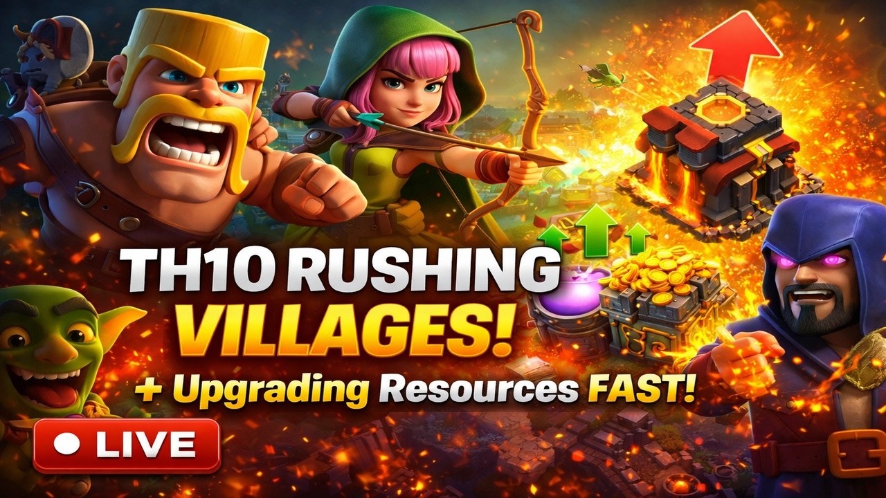 Epic Clash of Clans Raids! Looting Resources  & Upgrading Resources  💰🔥
