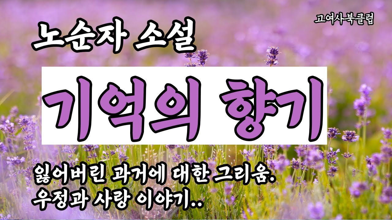 잃어버린 과거에 대한 그리움.   소꿉친구 세사람의 사랑과 우정 이야기...   노순자 소설  ' 기억의 향기'