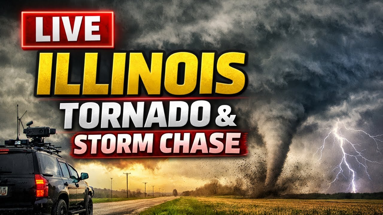 🚨 LIVE: Illinois Severe Weather Chase 🌪️