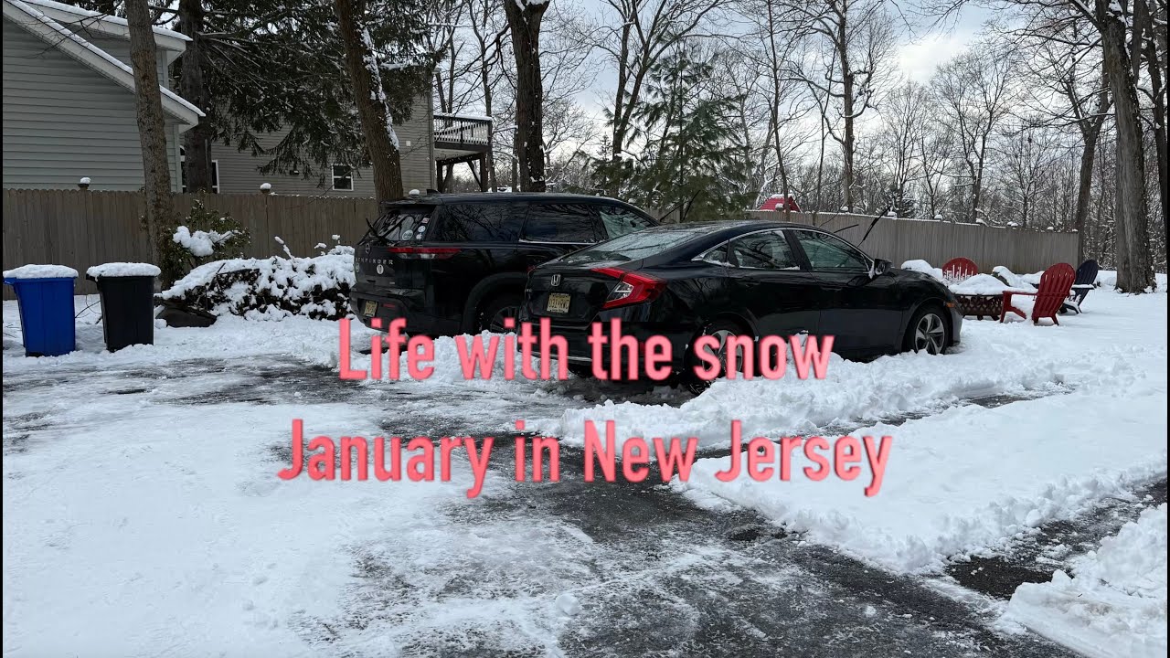 Life with snow in January January in New Jersey