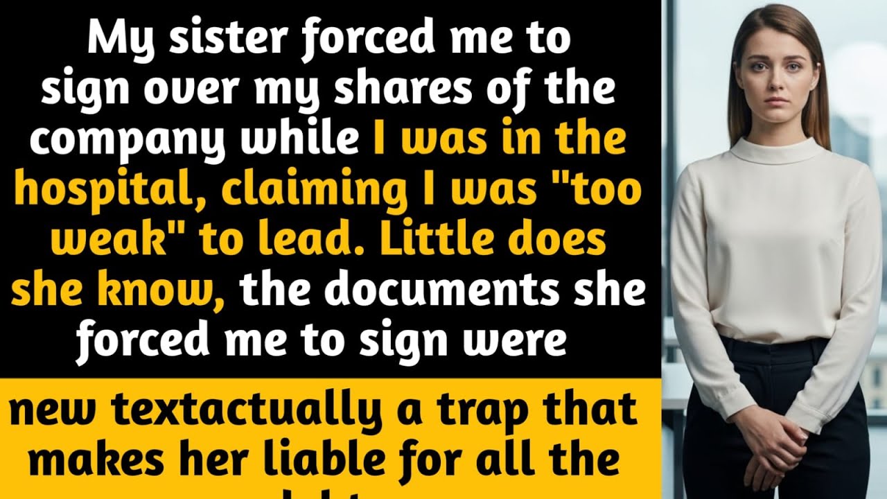 My sister stole my company shares—now she’s trapped with all the debt