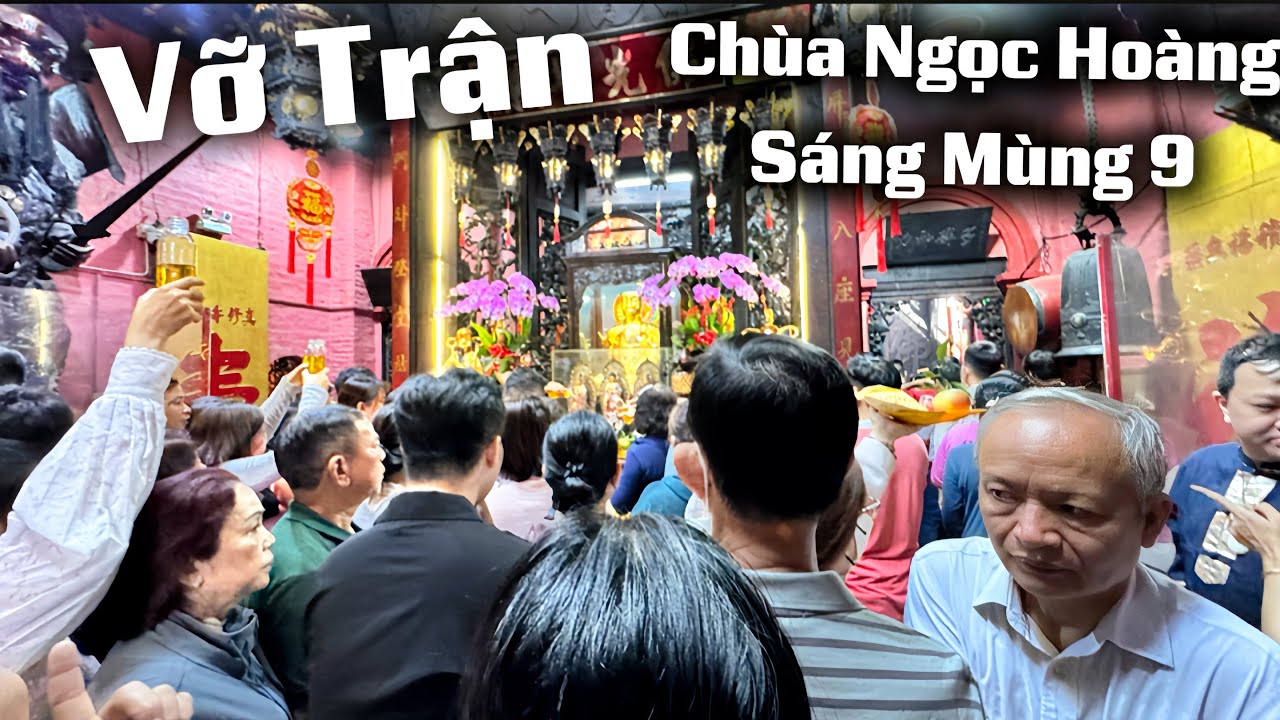 Dòng Người Xếp Hàng Sáng Mùng 9 Tết Tại Chùa Phước Hải “ Chùa Ngọc Hoàng “ Nguyện Cầu Cho Năm Mới 