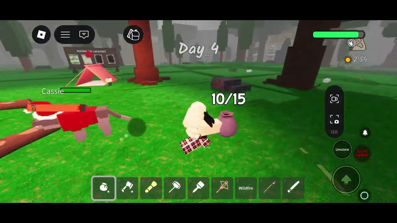 Playing 99 nights in the forest 