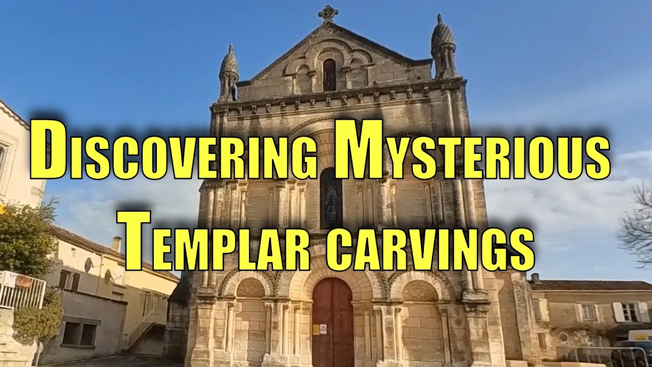 🐑Champniers Bourg Saint Eulalie Church & Chez Nini Lunch  Hidden Templar carvings 4K🍞