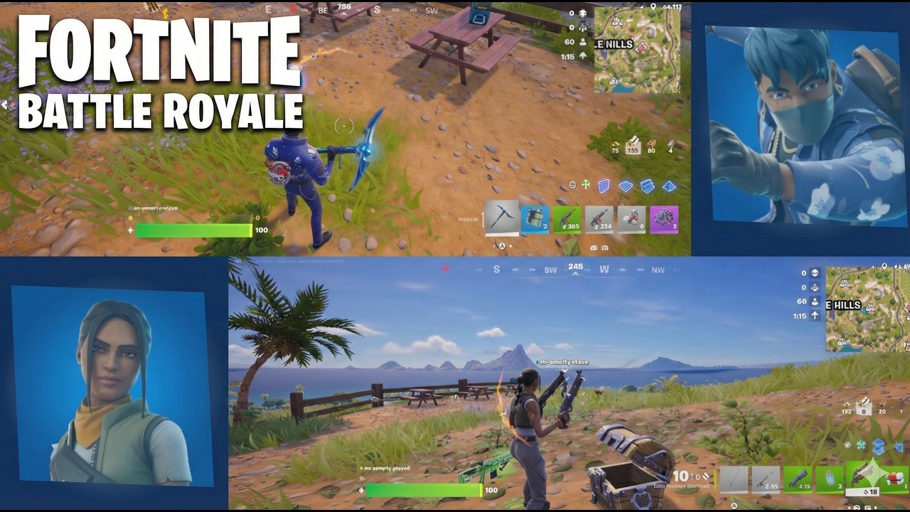 Fortnite - Finished 2nd - 2 Players Split Screen
