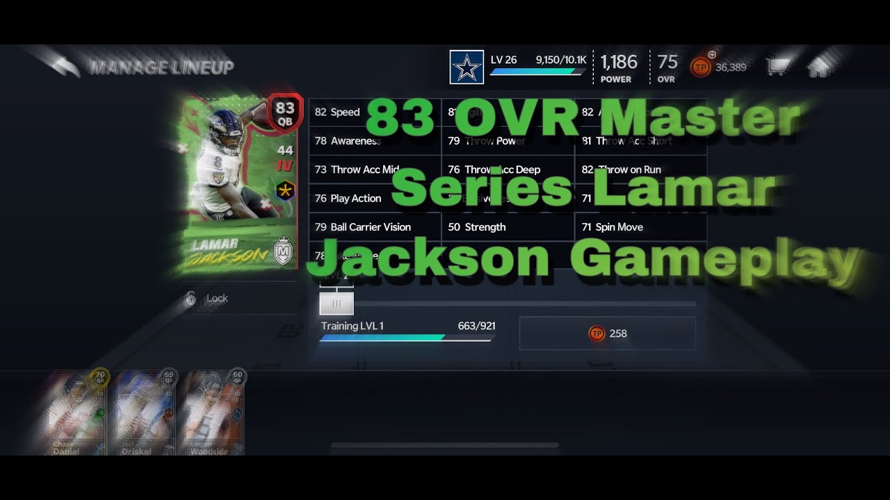 83 OVR MASTER SERIES LAMAR JACKSON GAMEPLAY! HE&rsquo;S SO GOOD!! MADDEN MOBILE 21 GAMEPLAY