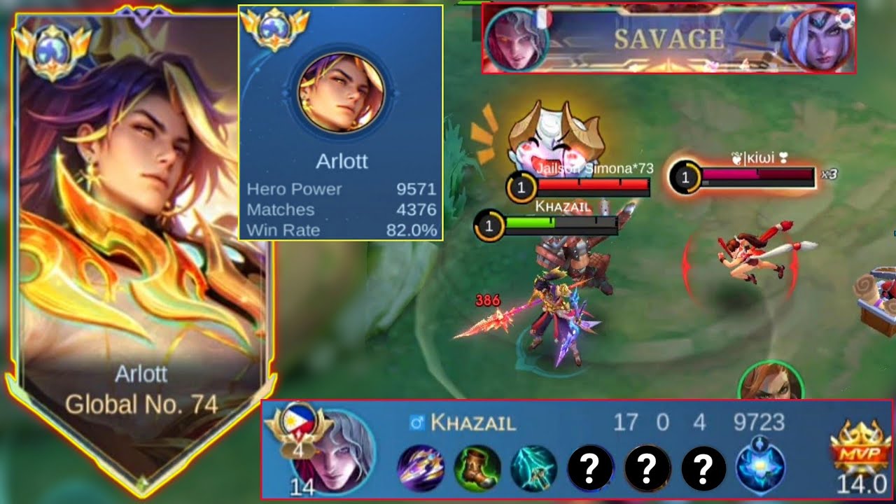 Жестоко!! Арлотт, играющая на позиции хард-керри в Mobile Legends, после того, как ее несколько р...