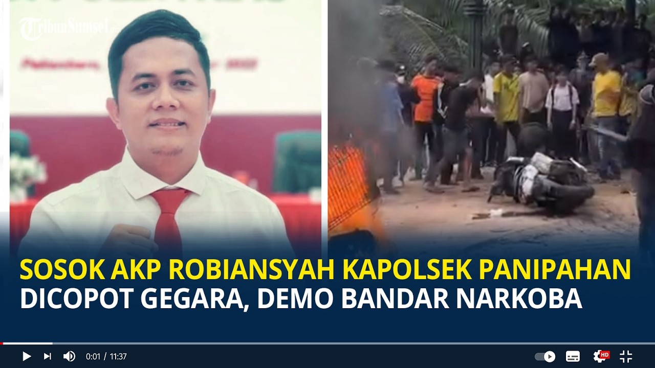 Sosok AKP Robiansyah Kapolsek Panipahan Dicopot Kapolda  Gegara Warga Demo Bandar Narkoba