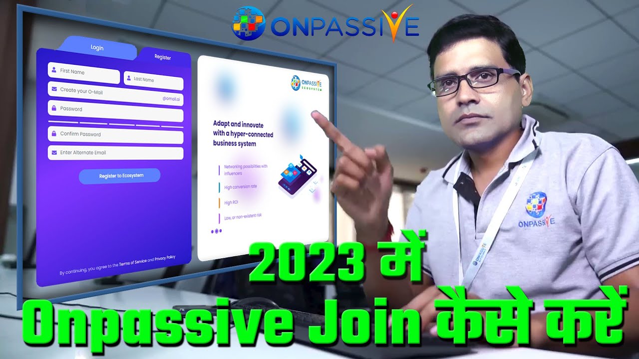 #onpassive Join कैसे करें Ecosystem New User Registration Process ! Ecosystem Register Problem Solve