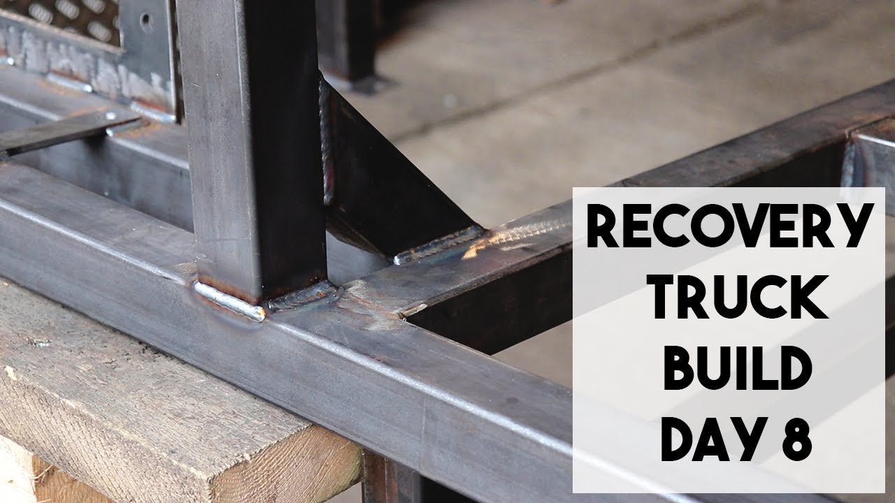 TRANSIT RECOVERY TRUCK BUILD, DAY 8. JUST MORE WELDING! RAMP TRUCK