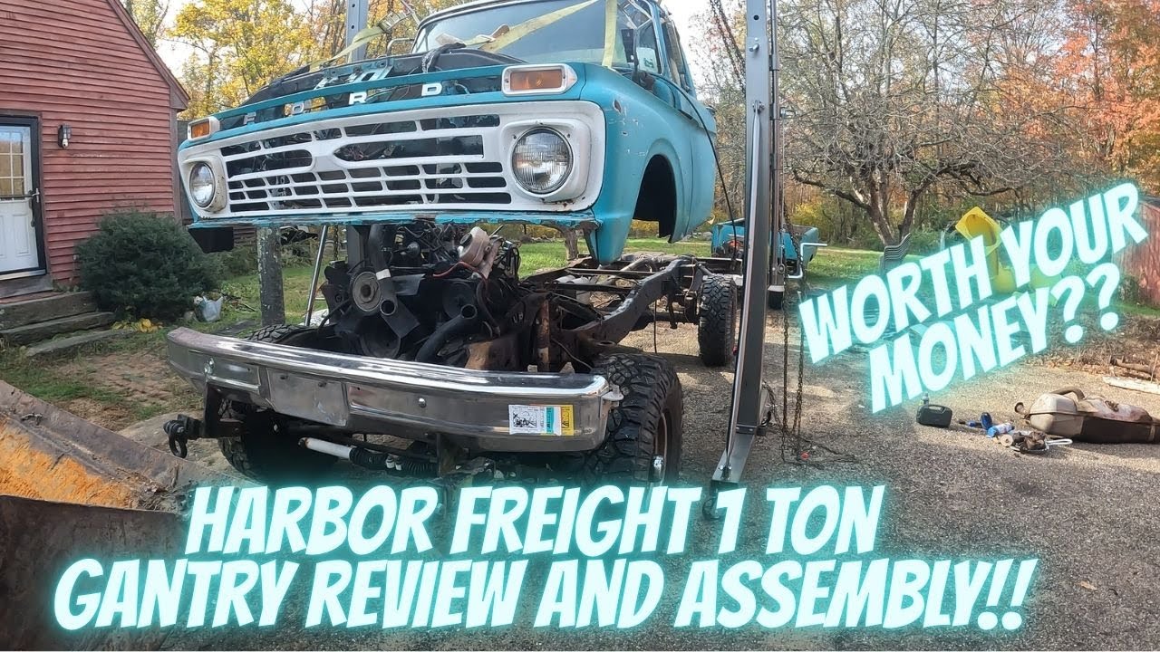 Сборка и обзор козлового крана Harbor Freight 1 тонна!!! Стоит ли этот кран своих денег? Реальное...