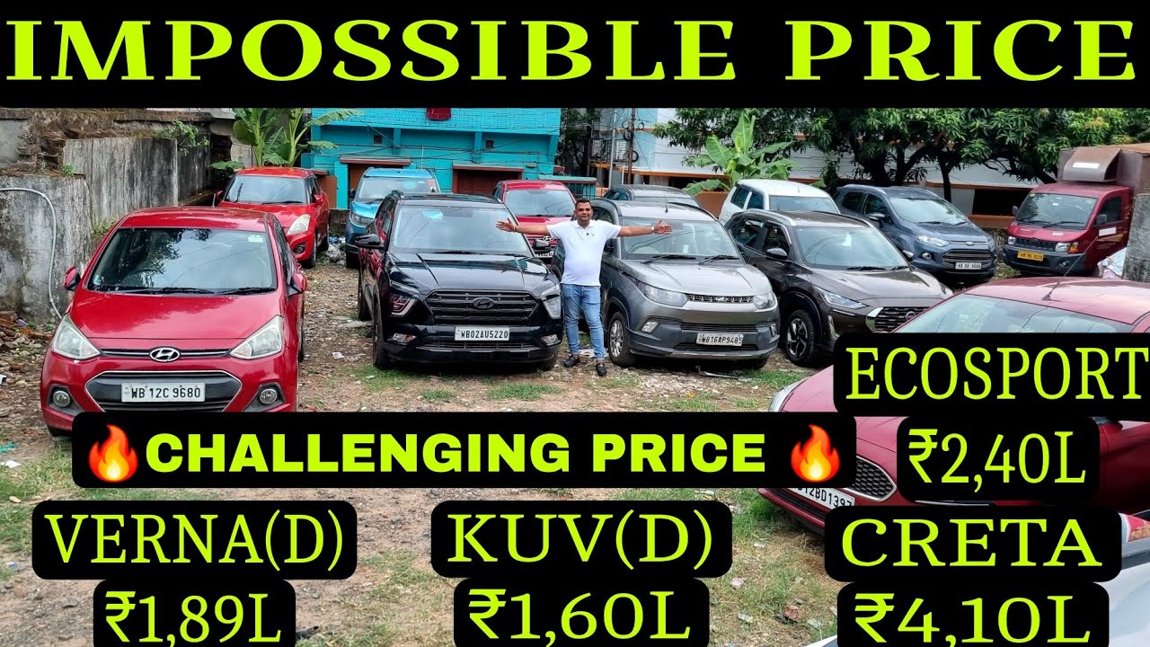 Impossible Price🔥₹1,60L-KUV(D)🔥₹1,89L(D)🔥₹4,10L-CRETA🔥₹2,40L-ECOSPORT🔥Magnite,City,Baleno, Used Cars