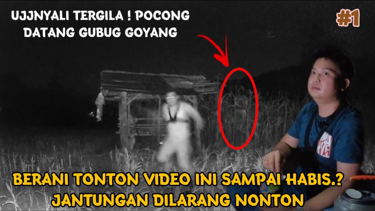 UJINYALI TERGILA ! DENDENNY NEKAT BERMALAM DI GUBUG POCONG BEGINI ENDINGNYA