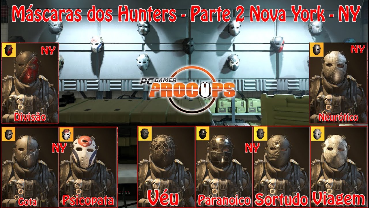 Máscaras dos Hunters - Parte 2 - Nova York NY - Procops