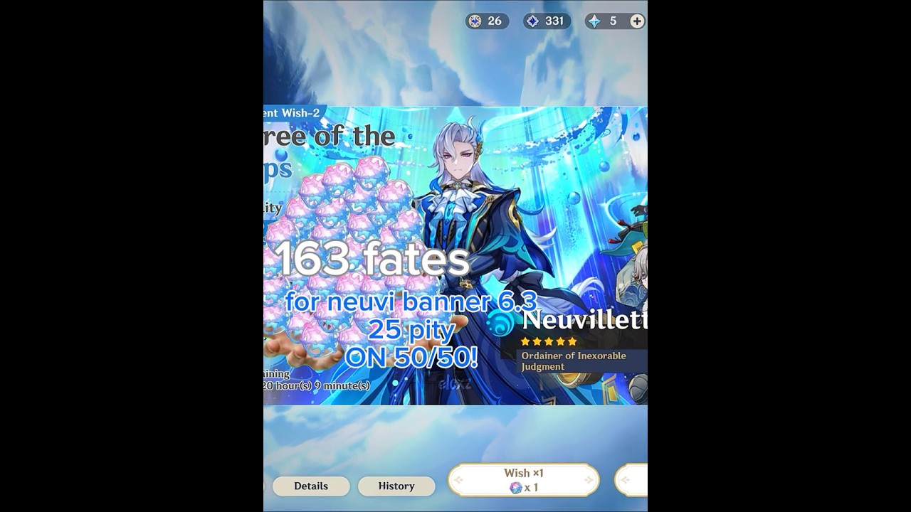 hey it&rsquo;s not hard pity 😭 6.3 genshin luna IV pulls - #genshin