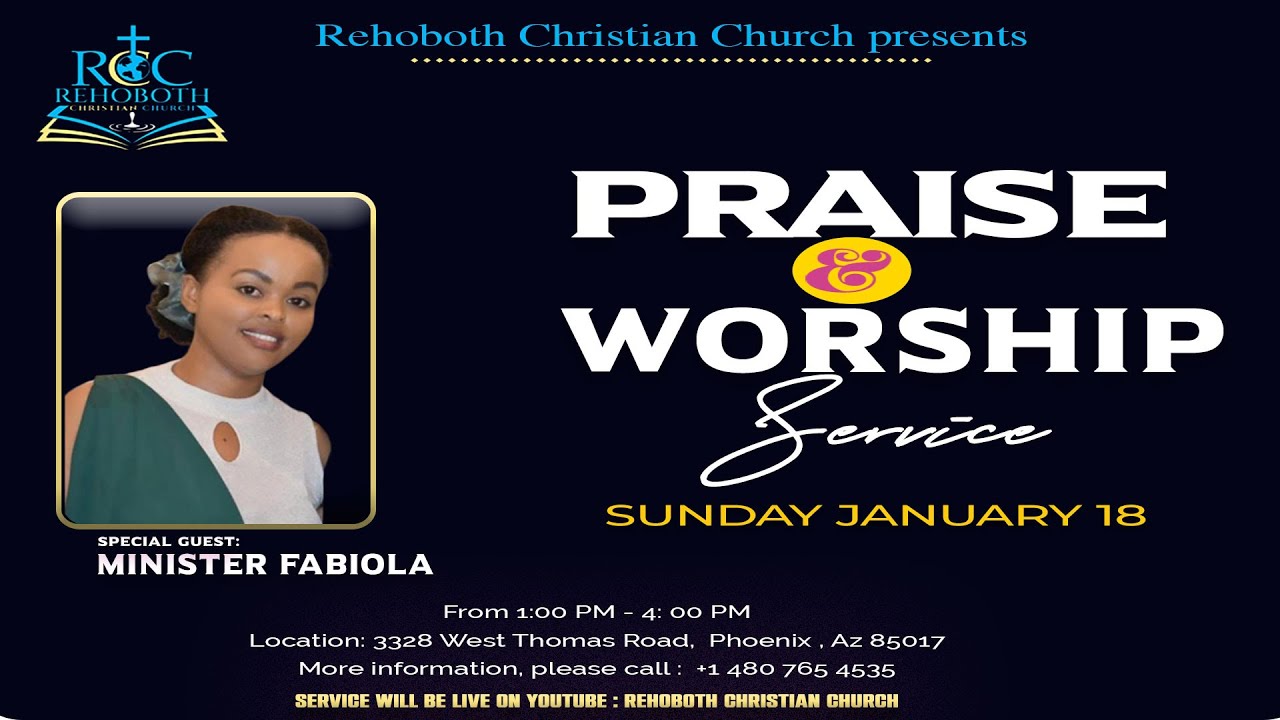 Rehoboth Christian Church  |  Sunday service - Jan 18 2026