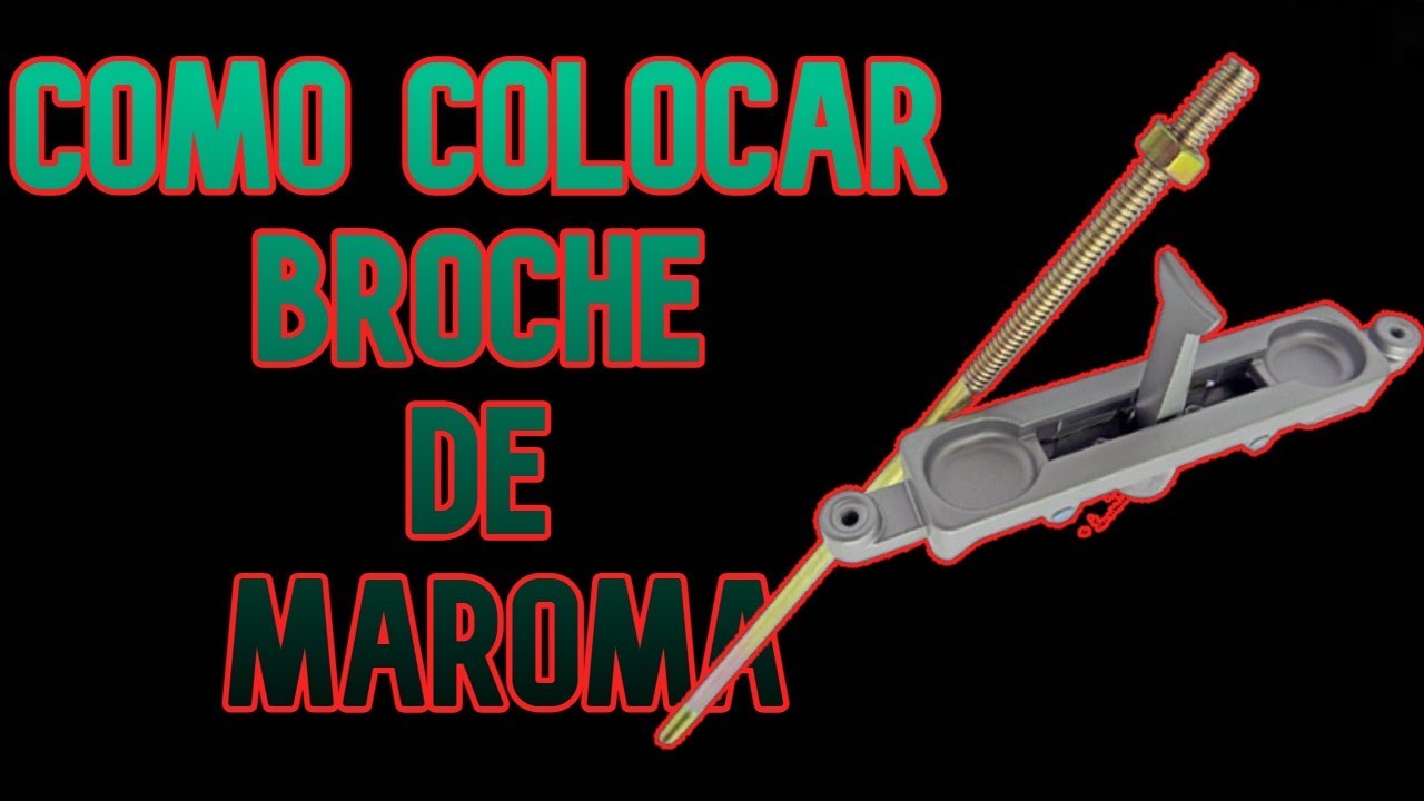 🕵️‍♂️COMO COLOCAR BROCHE DE MAROMA👷‍♂️ #instalacion #aluminio #herrajes
