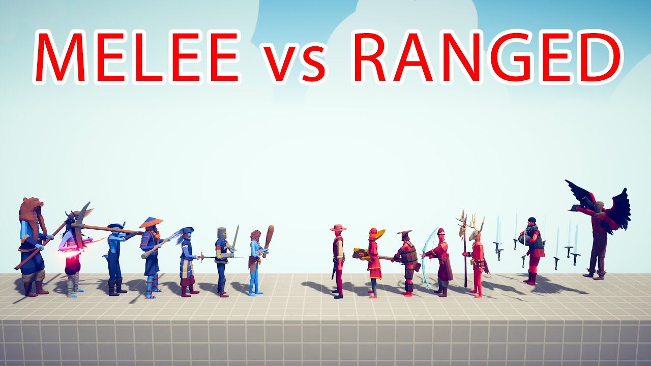 MELEE Team vs RANGED Team - Totally Accurate Battle Simulator TABS