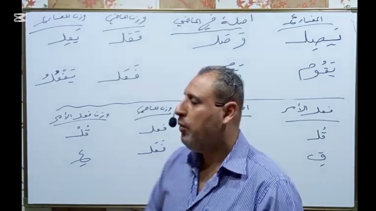 الدرس الثاني اللغة العربية الميزان الصرفي وحل التمارين 