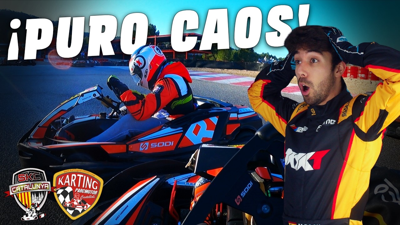 ¡CAOS BAJO LA LLUVIA! Casi me estrellan en la salida | Race 1 Grupo 1 SKC GP1 | Karting Castellolí
