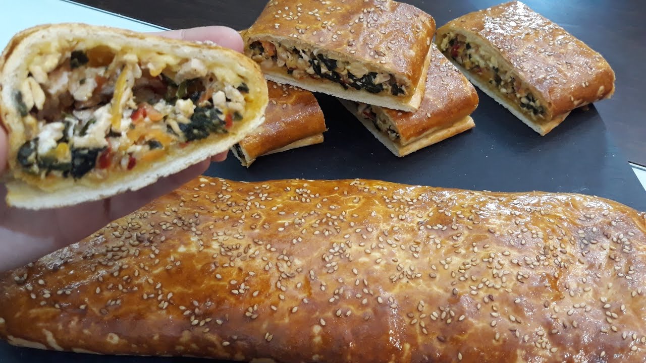 بريوش بحشوة مالحة وعجين سريع بدون دلك👍لذييييييذ😍