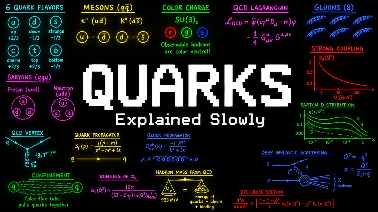 Every Confusing Thing About Quarks Explained Slowly (For Sleep)