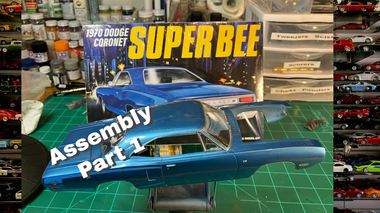 Assembly begins on the MPC 1970 Dodge Coronet Superbee  Episode 3 pt 1