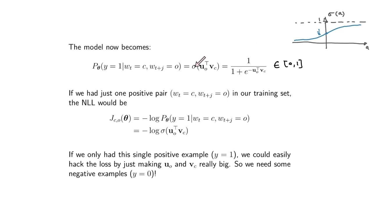 Skip-gram with negative sampling (NLP817 7.10)
