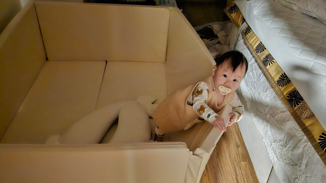 아기 범퍼 침대(꿈비) 활용도가 너무 좋음
