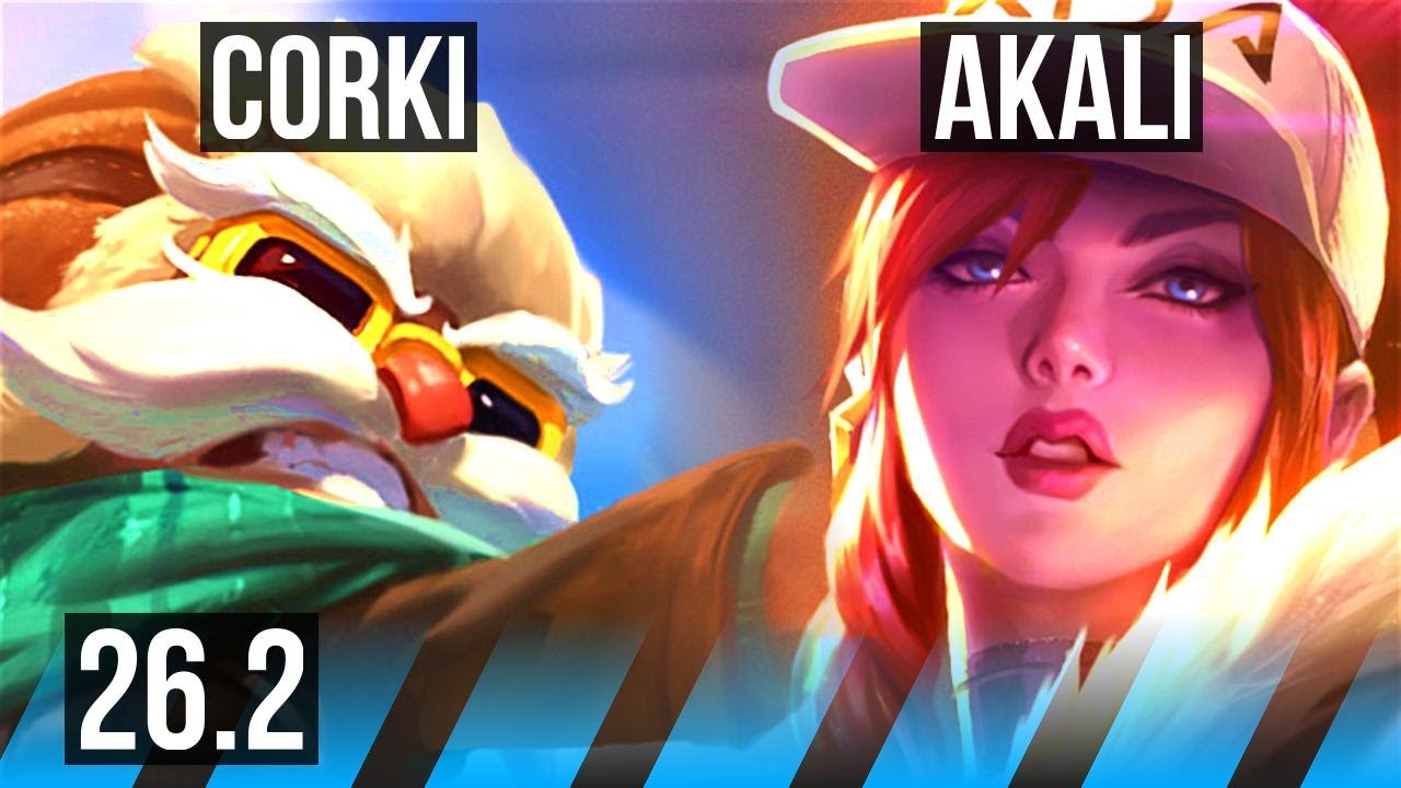 CORKI vs AKALI (MID) | KR Challenger | 26.2