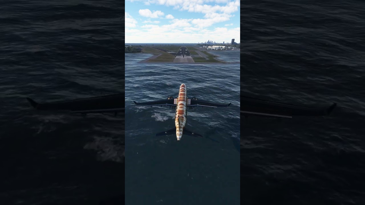 beautiful view of airplanes when landing eps.729