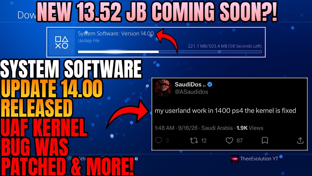 NOWA AKTUALIZACJA OPROGRAMOWANIA SYSTEMOWEGO PLAYSTATION 4 14.00 JUŻ JEST! ⚠️