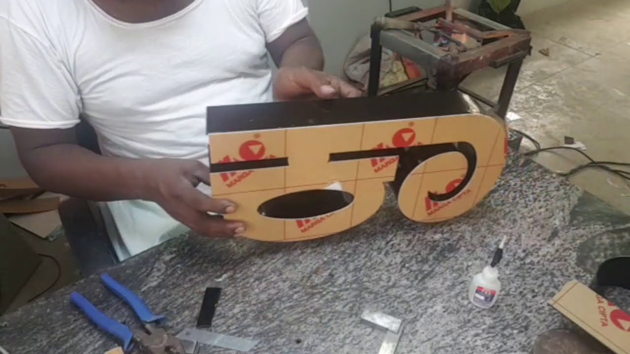Acrylic Letter Raizing ಅಕ್ರಿಲಿಕ್ ಲೆಟರ್ ರೈಸಿಂಗ್ how to make 3d  3 ಡಿ ಅಕ್ಷರ ತಯಾರಿಕೆ ಮಾಡುವುದು ಹೇಗೆ
