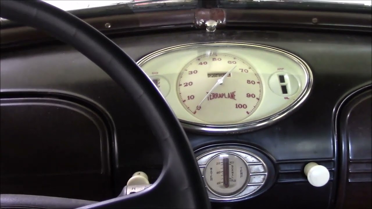 1936 Terraplane dashboard ,and Electric hand overview