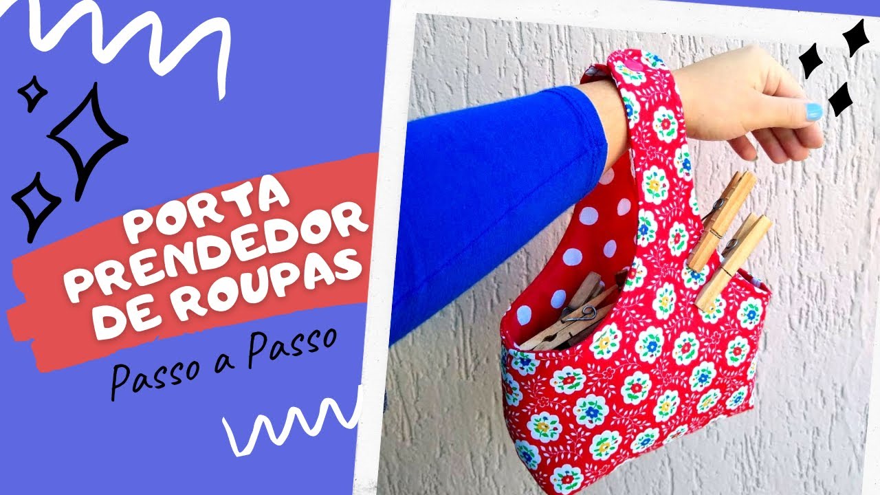 Porta prendedor de roupas- Passo a Passo