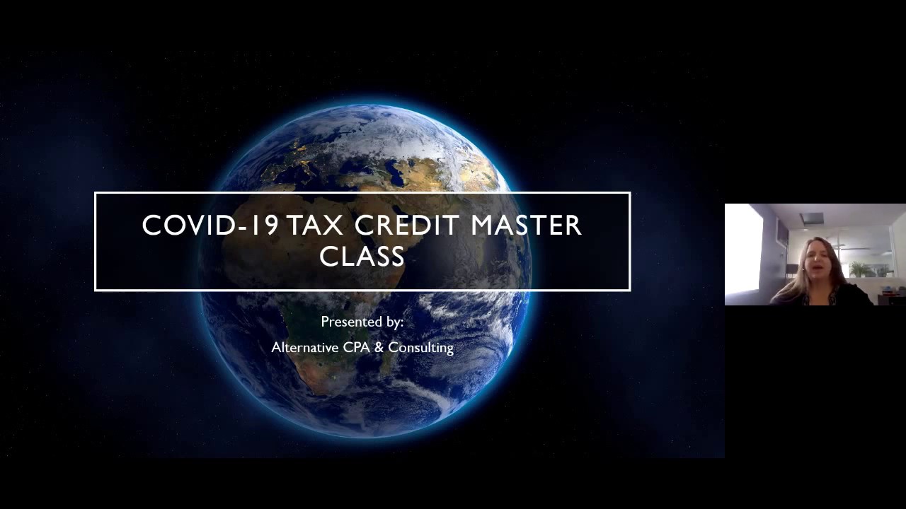 COVID-19 Tax Credit Online Master Class
